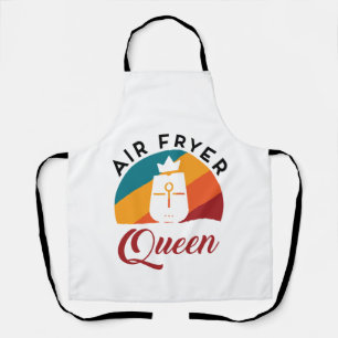Air Fryer Queen Fried Food Cooking Cook Schürze