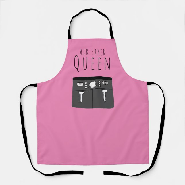 Air Fryer Queen Pink Schürze (Vorderseite)