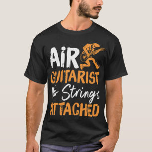 Air Gitarrist No Strings Attached Vater Guitar und T-Shirt