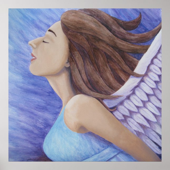 Air Goddess Flying 18" x 18", Poster (Matte) (Vorne)