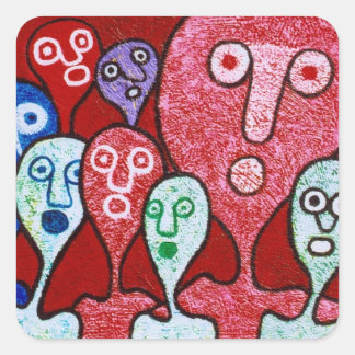 Air Head Chor Quadratischer Aufkleber