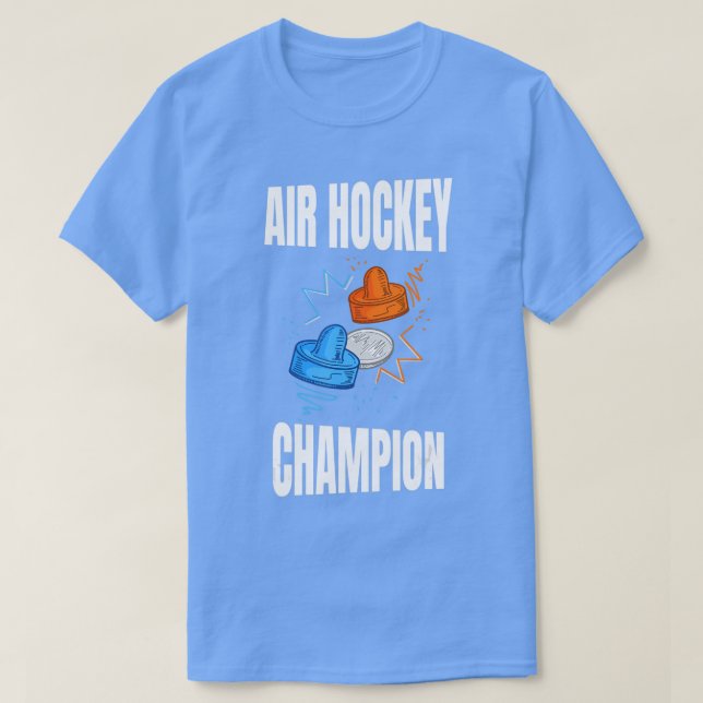Air Hockey Champion Design for Air Hockey Player T-Shirt (Design vorne)