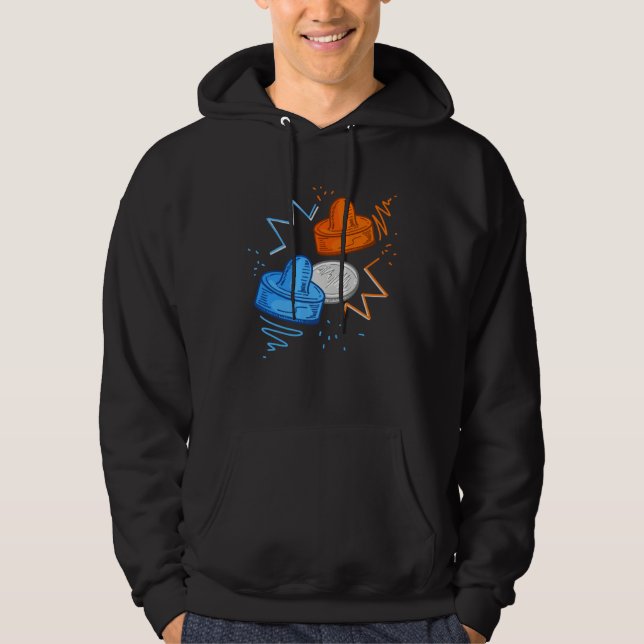 Air Hockey for air hockey players Hoodie (Vorderseite)