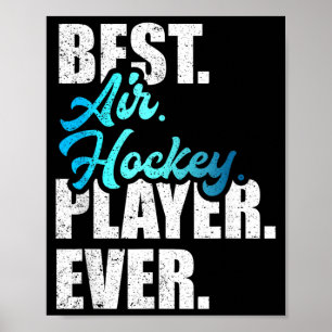 Air-Hockey-Spieler Vintage-Sport Athlet Spiel Spie Poster