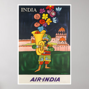 Air India Reiseplakat Indischer KunstdruckA Poster