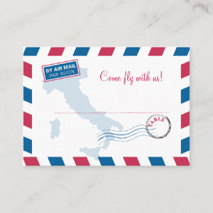 Air Mail-Escort/Sitzkarte Hochzeit Platzkarte