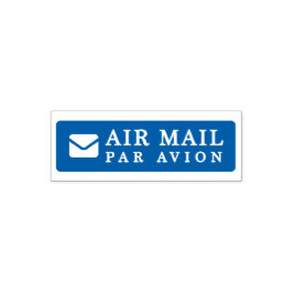 AIR MAIL PAR AVION 手紙 エアメールスタンプ mail letter セルフインキ Permastempel