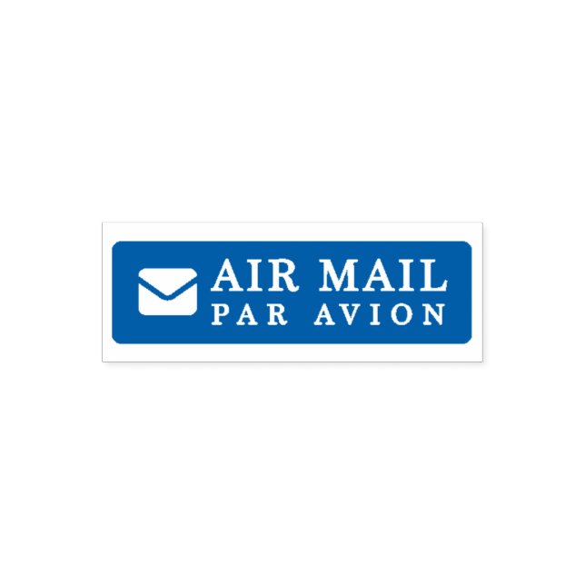 AIR MAIL PAR AVION 手紙 エアメールスタンプ mail letter セルフインキ Permastempel (Design)