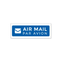 AIR MAIL PAR AVION 手紙 エアメールスタンプ mail letter セルフインキ