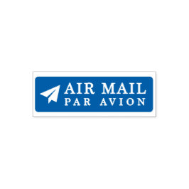AIR MAIL PAR AVION 紙飛行機 エアメールスタンプ paper airplane セ Permastempel
