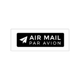 AIR MAIL PAR AVION 紙飛行機 エアメールスタンプ paper airplane ラ Gummistempel