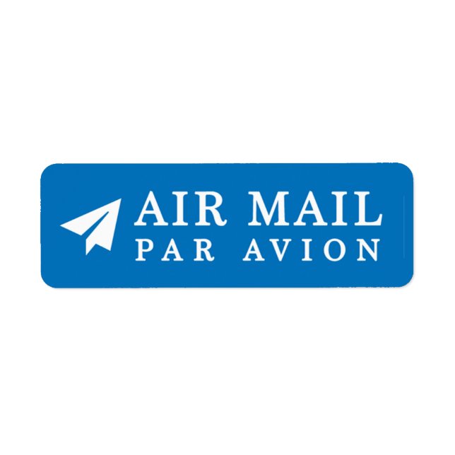 AIR MAIL PAR AVION 紙 エ ア 飛行シルラベPapierflugzeug機 (Vorne)