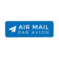 AIR MAIL PAR AVION 紙 エ ア 飛行シルラベPapierflugzeug機