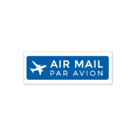 AIR MAIL PAR AVION 飛行機 エアメールスタンプ airplane セルフインキング Permastempel
