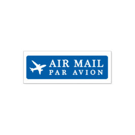 AIR MAIL PAR AVION 飛行機 エアメールスタンプ airplane セルフインキング Permastempel