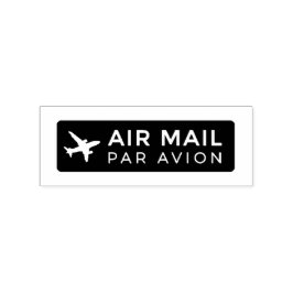 AIR MAIL PAR AVION 飛行機 エアメールスタンプ airplane ラバースタンプ Gummistempel
