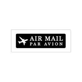 AIR MAIL PAR AVION 飛行機 エアメールスタンプ airplane ラバースタンプ Gummistempel