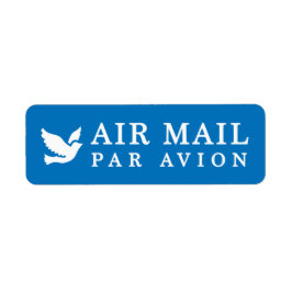 AIR MAIL PAR AVION 鳥 エアメールシール bird birds ラベル