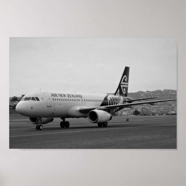 Air New Zealand Airbus A 320 Poster (Vorne)
