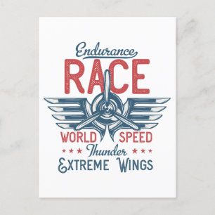 Air Race Flugshow Vintage-Luftfahrt Postkarte