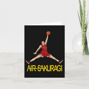 Air Sakuragi Anime Style Bysketbyll Design Karte