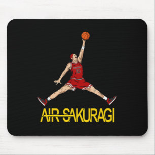 Air Sakuragi Anime Style Bysketbyll Design Mousepad