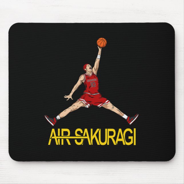 Air Sakuragi Anime Style Bysketbyll Design Mousepad (Vorne)