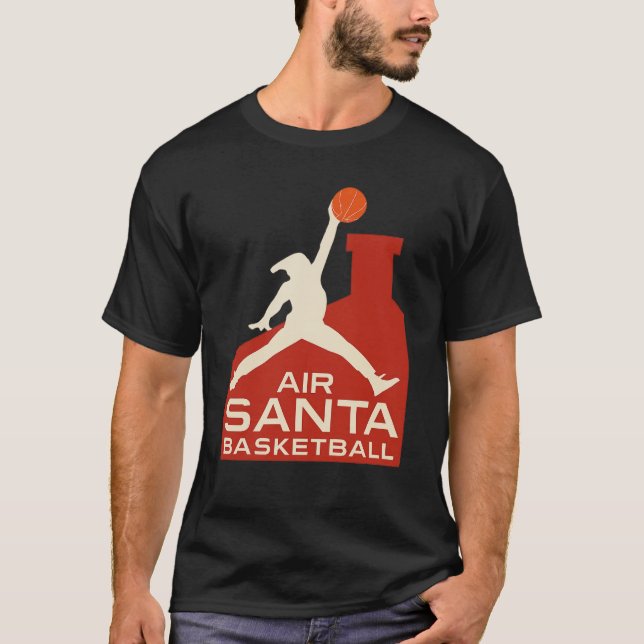 AIR SANTA – Funny Xmas Basketball Classic T-Shirt (Vorderseite)