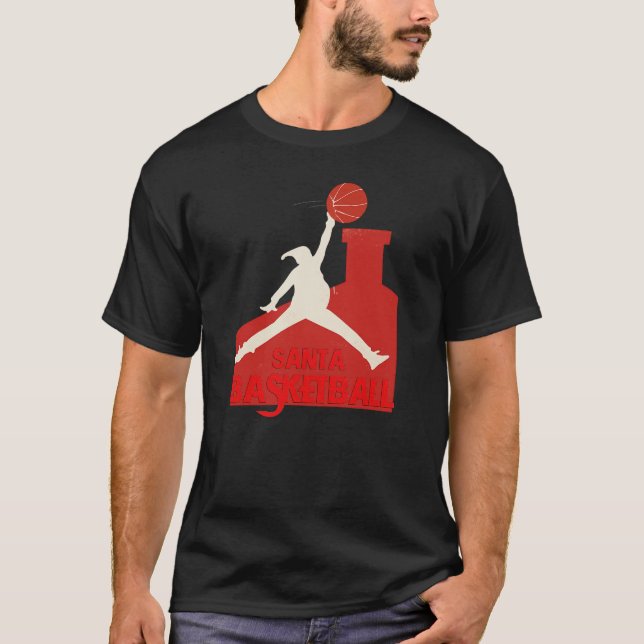  AIR SANTA – Funny Xmas Basketball Parody Classic  T-Shirt (Vorderseite)