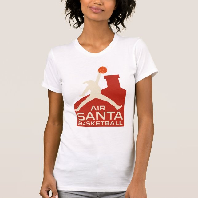  AIR SANTA – Funny Xmas Basketball Tshirt (Vorderseite)