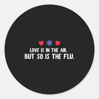 Air So Flu Valentine's Day Runder Aufkleber