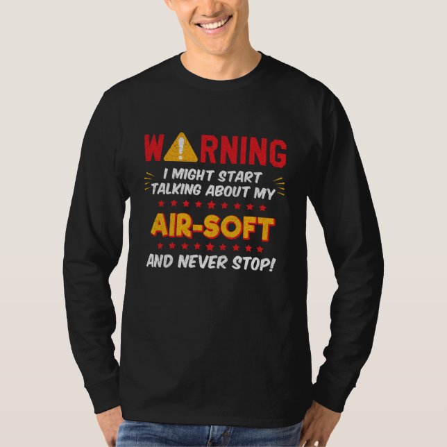 Air Soft Paintball Combat Joke Graphic T-Shirt (Vorderseite)
