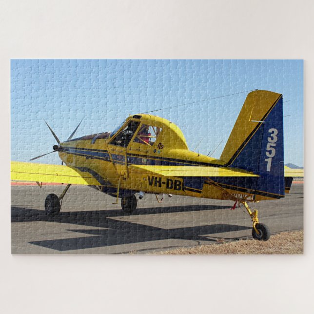 Air Tractor (gelb & blau) Puzzle (Horizontal)