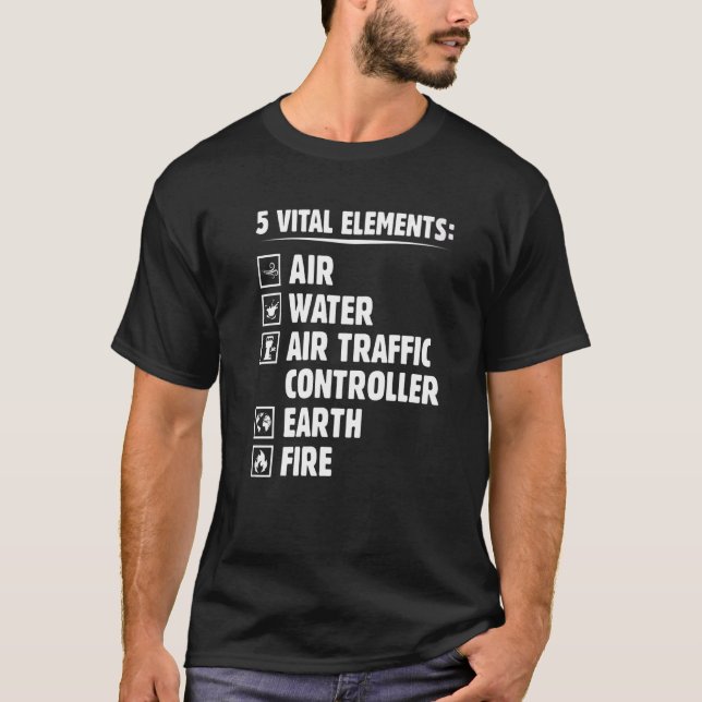 Air Traffic Controller Joke ATC Tower Operator Sq T-Shirt (Vorderseite)