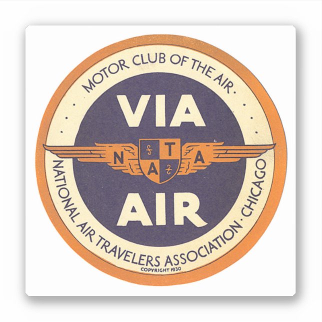 Air Travellers Association Aufkleber (Vorderseite)
