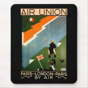 Air Union ~ Paris-London-Paris mit dem Flugzeug Mousepad