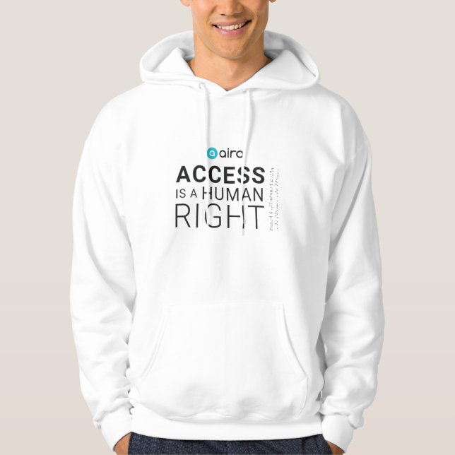 Aira Access ist ein Menschenrecht Hoodie (Vorderseite)