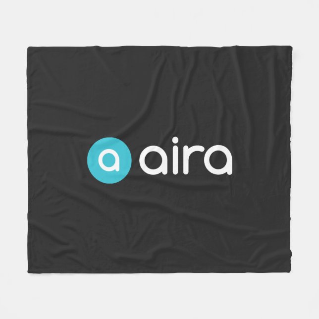 Aira Logo Fleecedecke (Vorderseite (Horizontal))