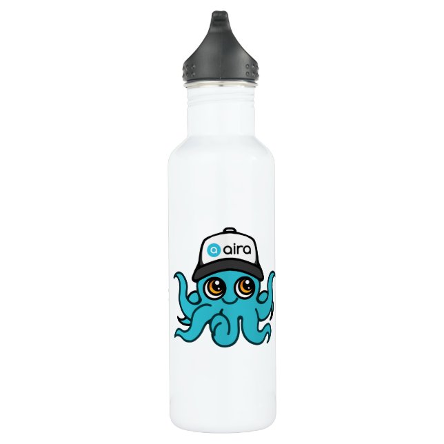 Aira Mascot 10 Jahre Jubiläum Wasserflasche Edelstahlflasche (Rechts)