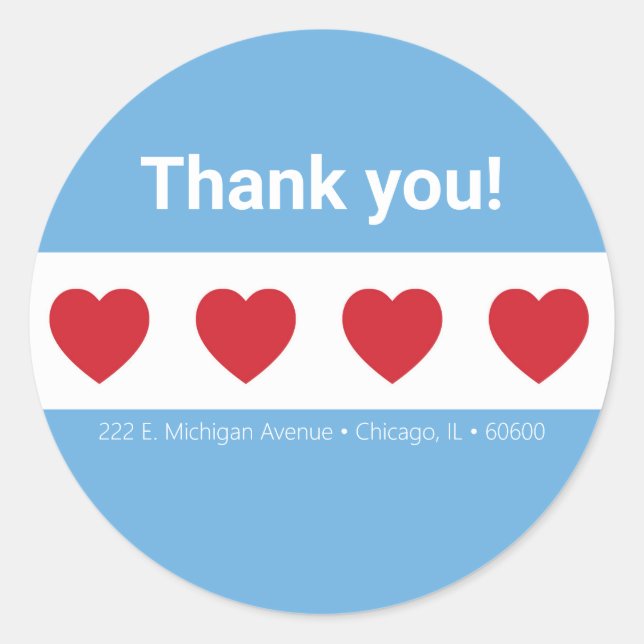 Airbnb | Aufkleber | Chicago (Vorderseite)