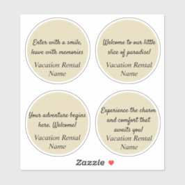 Airbnb-Aufkleber/Miete für Begrüßungszeichen Aufkleber