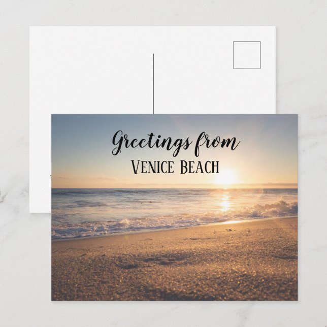 Airbnb Beach House Foto Guest Marketing Postkarte (Vorne/Hinten)