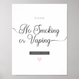 Airbnb Kein Rauchen oder Vaping Poster