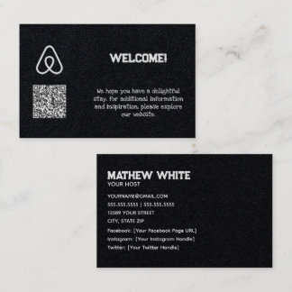 🏠 Airbnb Property Owner Custom QR Visitenkarte