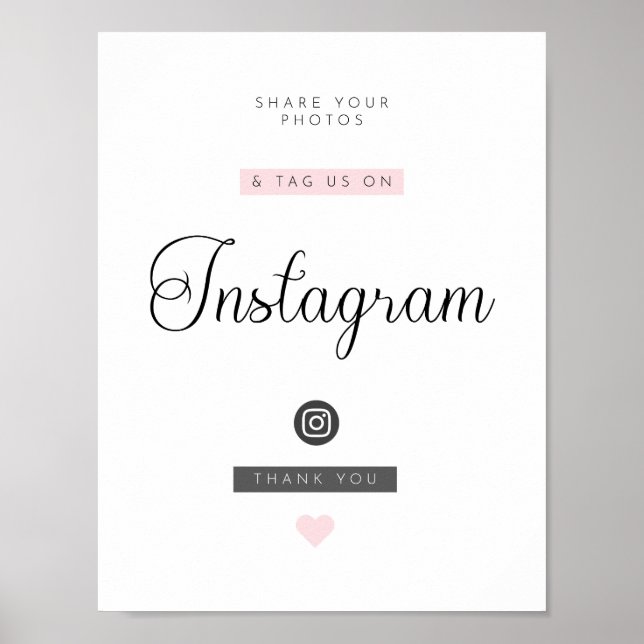 Airbnb/Vacacation Rental Social Media Sign Poster (Vorne)