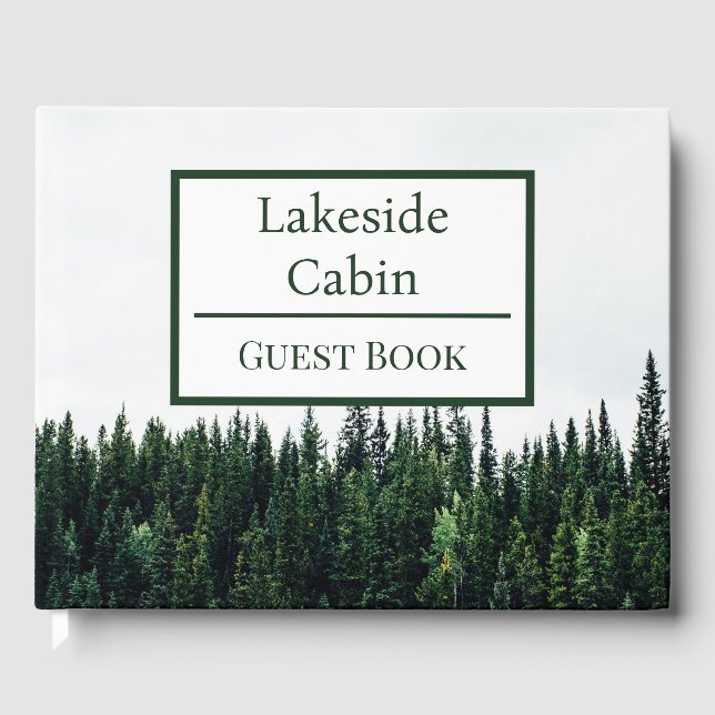 Airbnb Vacation Rental Cabin Trees Lake House Gästebuch (Vorderseite)