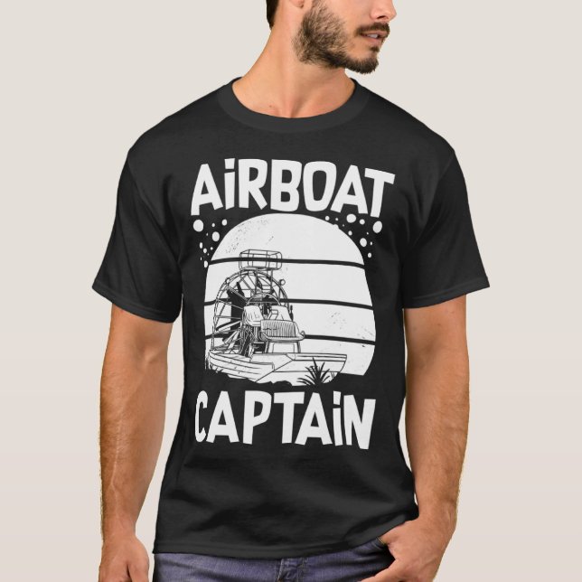 Airboat Fanboat Rc Hydroplane Racing Swamp Boat Ri T-Shirt (Vorderseite)