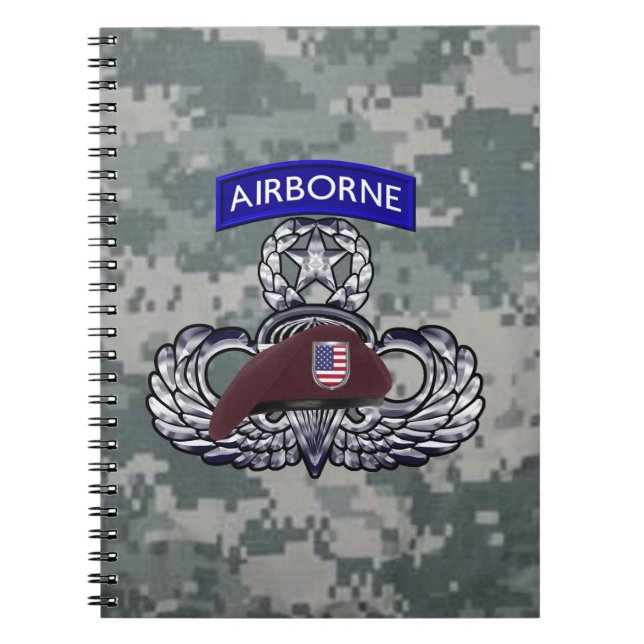 Airborne Paratroopers Notizblock (Vorderseite)