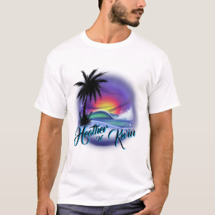 Airbrush Beach Scene T - Shirt