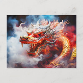 Airbrush-Eleganz: Illustration für das Jahr des Postkarte